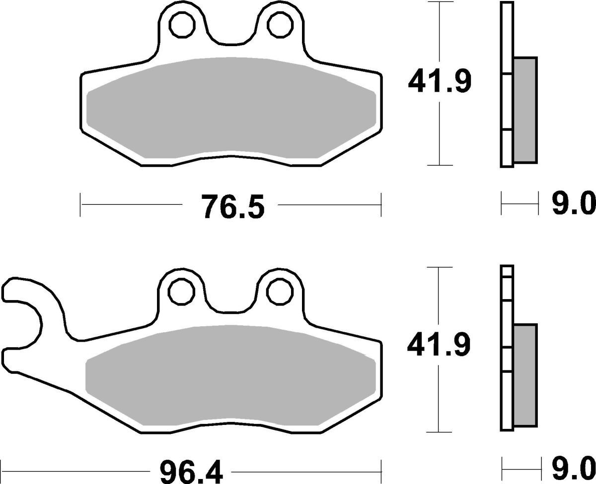 Bremsbelagsatz BREMBO 07056