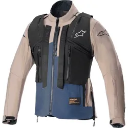 Alpinestars Techdura, Textiljacke - Braun/Blau - S