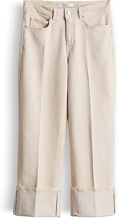 SOMEDAY Hose 7/8 CORAH TURN UP SLEEK creme   36 36