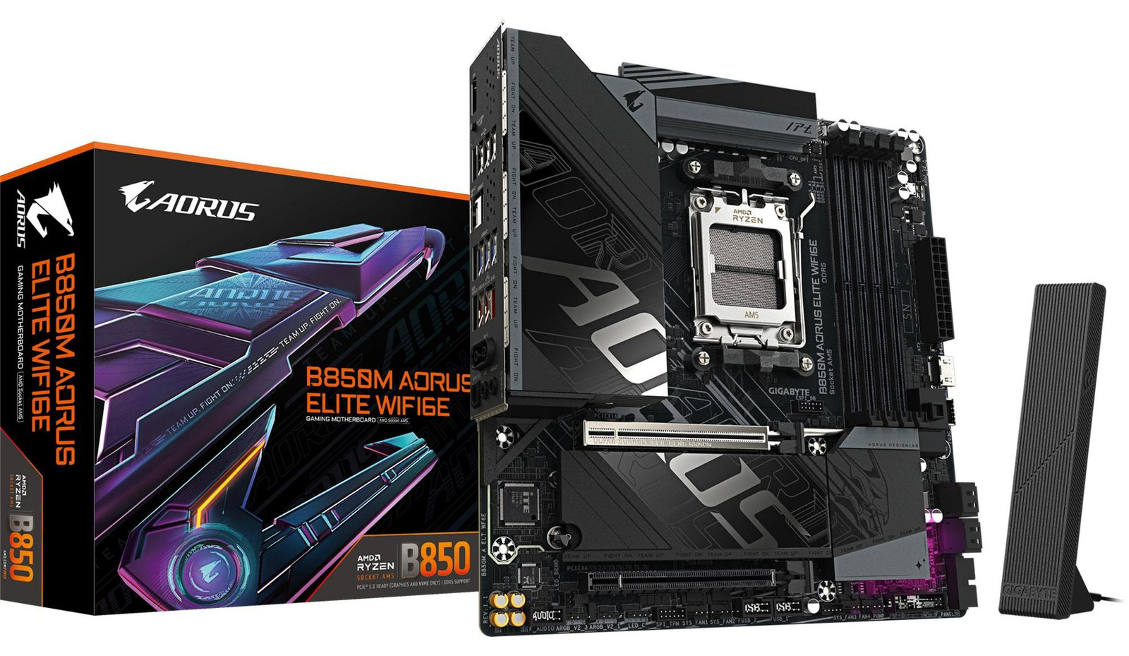 GIGABYTE B850M AORUS ELITE WF6E Motherboard - Micro-ATX - AMD B850 - DDR5 & PCIe 5.0 - WiFi 6E
