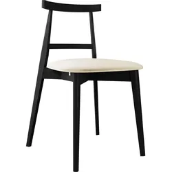 WOHNZIMMER STUHL KT71, Holzfarbe: Schwarz