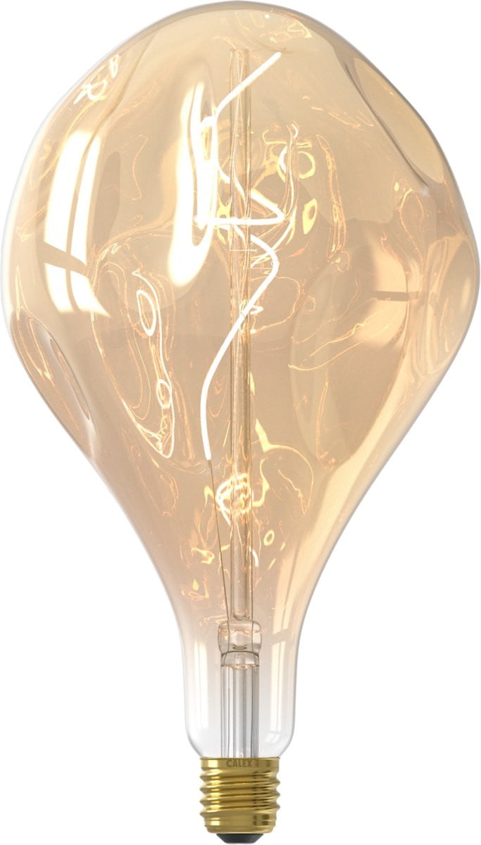 Calex Organic EVO XXL Goud E27 LED Filament Lichtbron Dimbaar 6W Warm Wit Licht