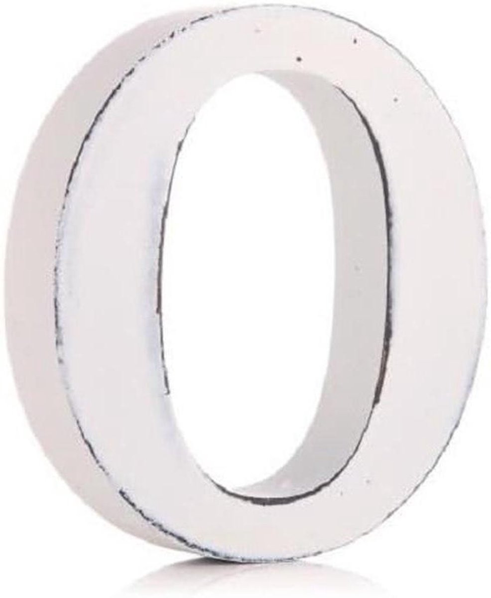 Houten Alfabet Decoratie Letters Wit - Hoogte: 11 cm