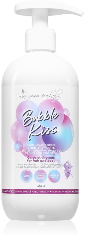 Les Secrets De Loly Bubble Kiss gel lavant corps et cheveux pour enfant 400 ml
