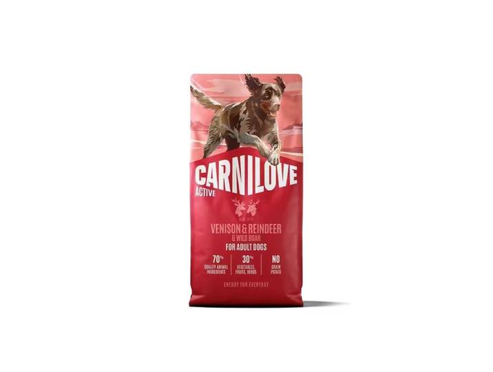 Carnilove Active Venison & Reindeer - Trockenfutter für Hunde - 12kg