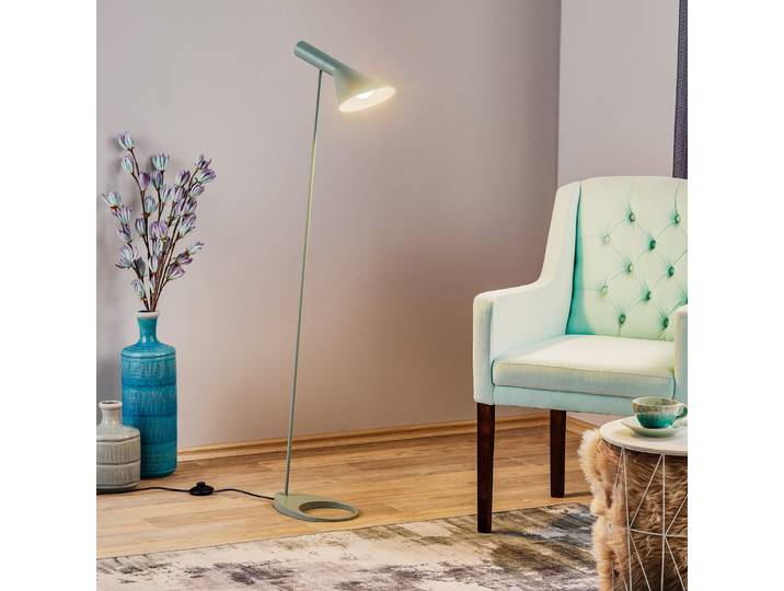 AJ Stehleuchte, petrol - Louis Poulsen - Wohnzimmer - Design - Metall - Einflammig