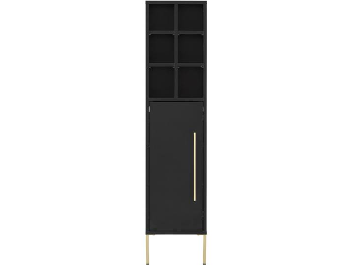 Highboard Etta schwarz Holzwerkstoff B 30 H 131 cm