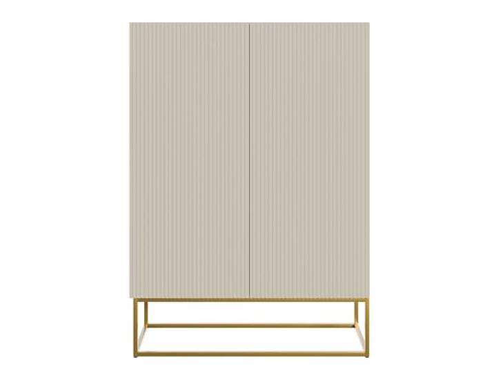Selsey Veldio Commode Armoire 2 Portes\, Gris Beige\, 90 cm Commode