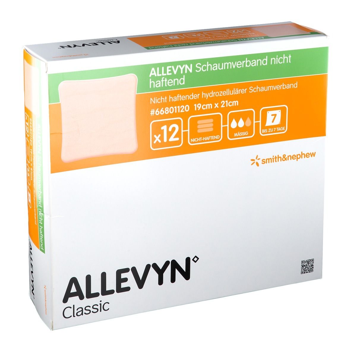 Allevyn Schaumverband 19x21 cm nicht haftend 12 St Verband