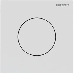 Geberit Typ 40 Urinal-Steuerung 116014JT1 pneumatisch, Round, weiß matt / easy-to-clean-beschichtet