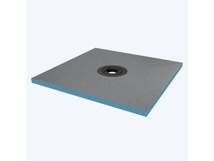 doporro Receveur à Carreler Recoupable sur Mesure pour Douche Bac de Douche avec Pente Intégrée 100x100x4cm Design XPS