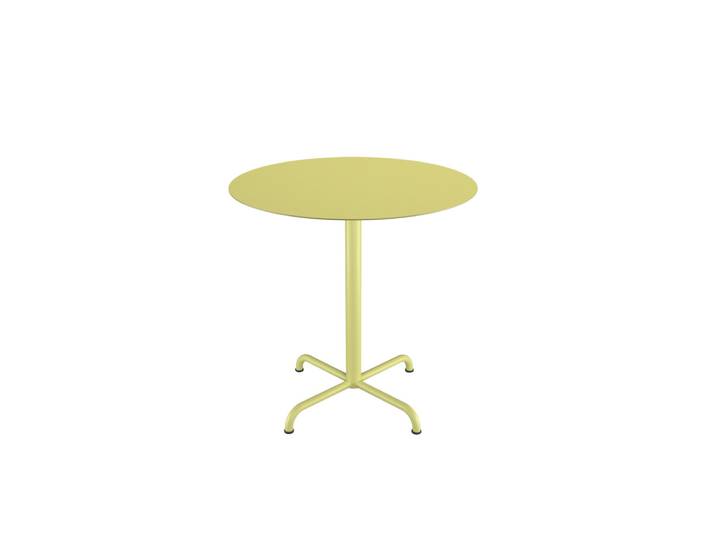 HOUE PICO Gartentisch Rund 4-Fuß Gestell Lemon Zest