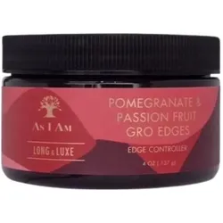 As I Am, Haargel + Haarwachs, LONG AND LUXE pomegrante & passion fruit groedges 113 gr (Haarcreme, 113 g)