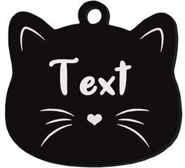 Uplift Picks Custom Stainless Steel Cat Name Tag Engraved Pet ID Pendant 05