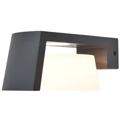 LED Außenwandleuchte Fassadenlampe Eingangsleuchte CCT Dunkelgrau IP44 L 21,7 cm