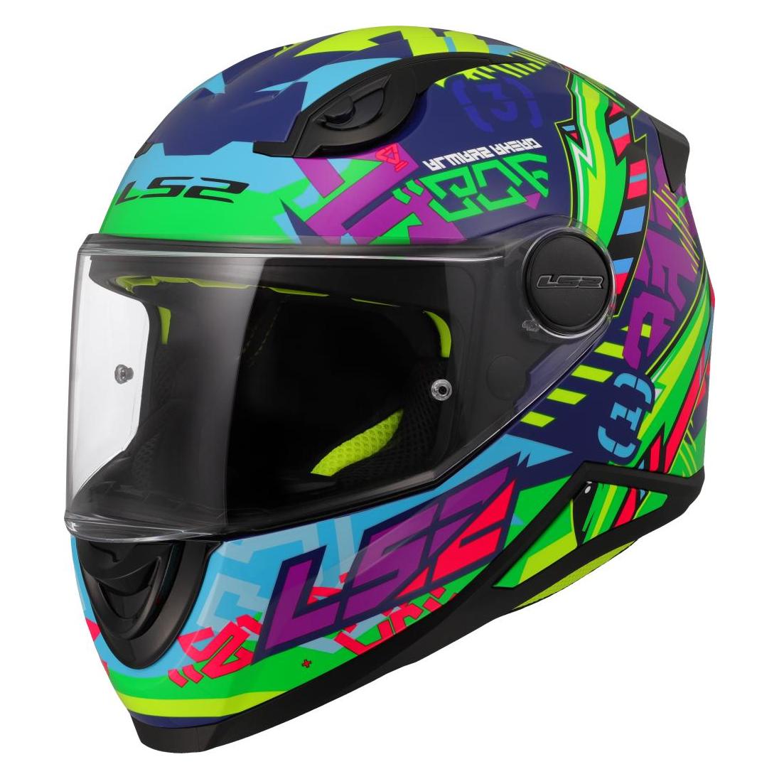 LS2 FF812 KID SVENT Kinderhelm blau-grün S (S, 47 - 48 cm) (168122360)