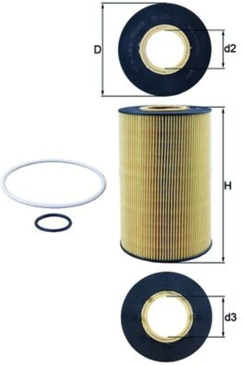 Filtre à huile MAHLE OX 435D