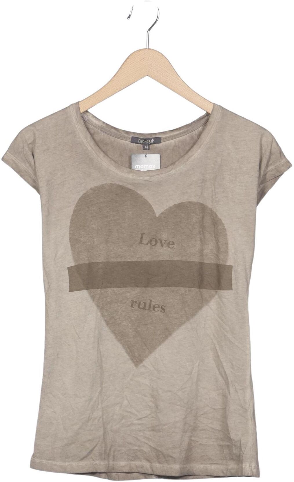Deichgraf Damen T-Shirt, Beige, Gr. M, Baumwolle - Second Hand