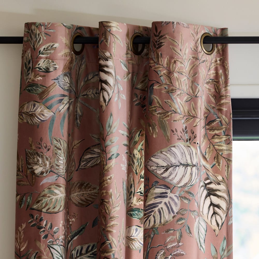 Madura Rideau en polyester orange 145x270 cm Orange 145x270cm