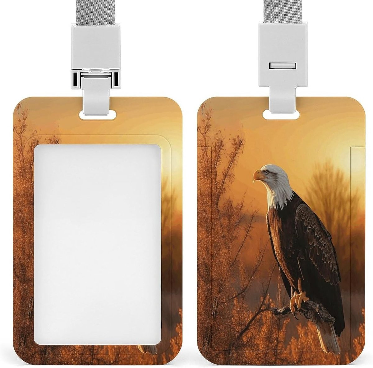 ID Badge Houder met Naam Tag Clips voor Kantoorgebruik in Stijf ABS-kunststof