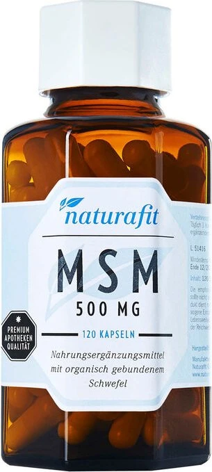 Naturafit MSM 500 mg Kapseln 120 St