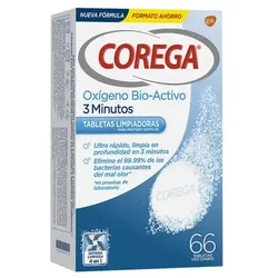 Corega Active Oxygen 3 Minutes 66 Tablets