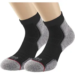 1000 Mile, Damen, Sportsocken, Knöchelsocken (recycelt) Frau (M), Schwarz, Grau