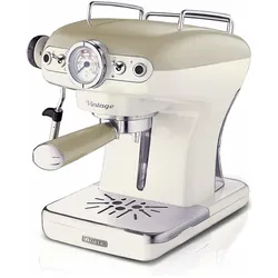 Ariete 1389 Kaffeemaschine Vintage, Siebträgermaschine, Beige