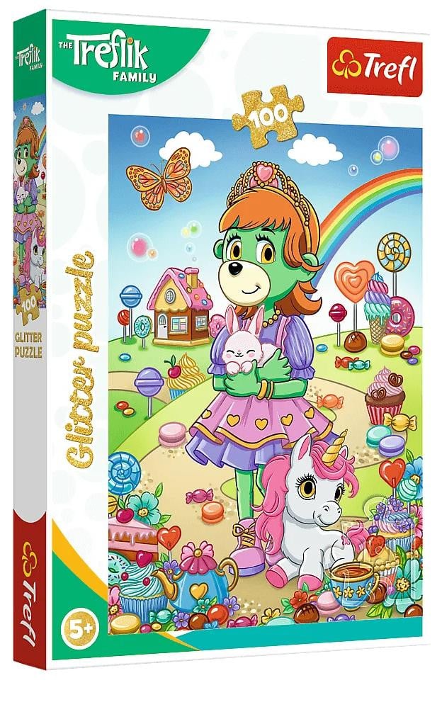 Trefl Puzzel Met Glitter Familie 100 Stuks