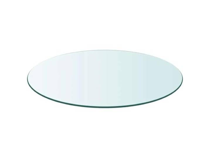 KLGBNCVE Runde Tischplatte aus gehärtetem Glas 900 mm Kratzfest, langlebig, für Esszimmer, Wohnzimmer, Garten, feucht abwischbar