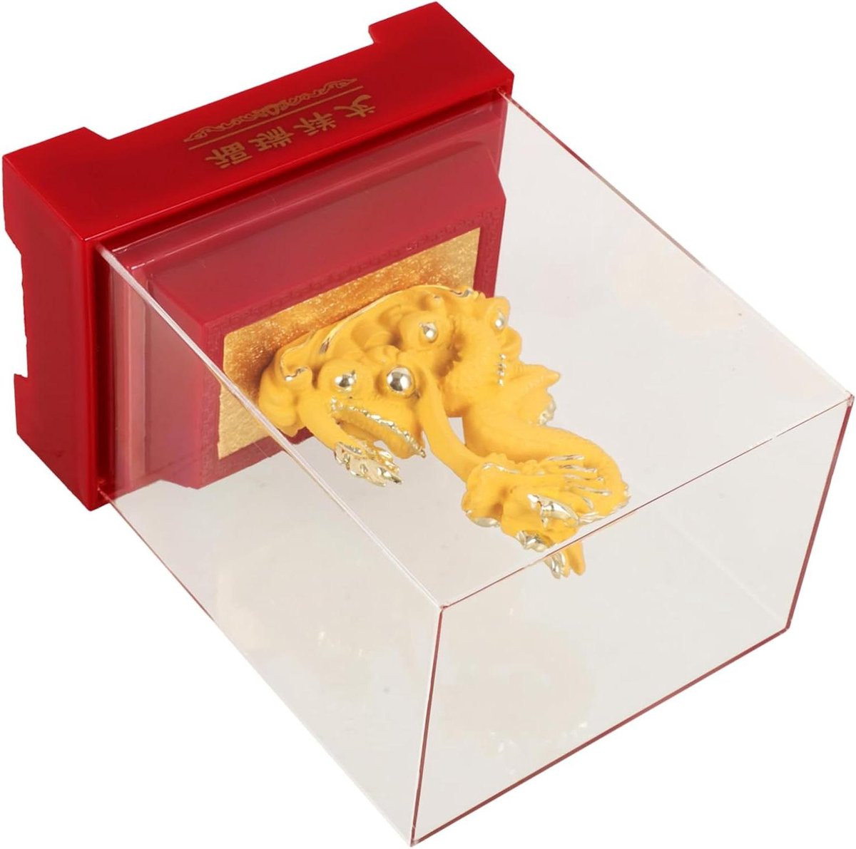 Handgemaakt Feng Shui Draken Beeldje in Goud - 16.5 cm