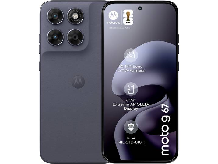 MOTOROLA Smartphone moto g67 , Energieeffizienz: A, grau (pantone arctic seal), 256 GB, Mobiltelefone, Smartphone