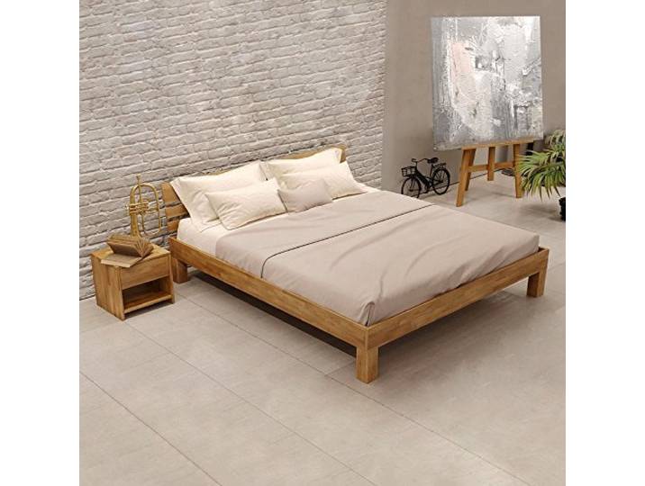Krok Wood Massivholzbett Julia in Eiche (140 x 200 cm)