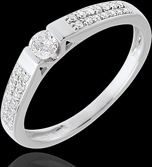 Edenly SolitÃ¤r Arche in Weissgold - 0.25 Karat - 29 Diamanten