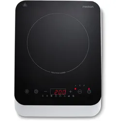 Medion MD18490 Induktionskochplatte schwarz / weiß