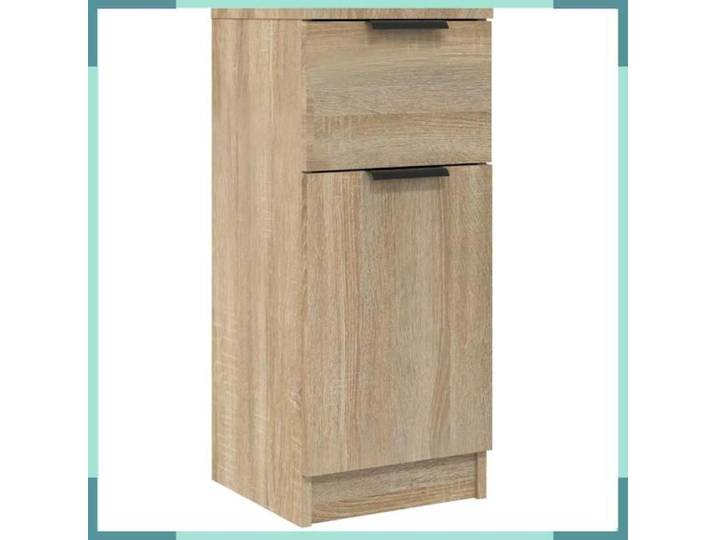 FHE Buffet sonoma - Bois d'ingénierie - Rangement - Chêne - 30x30x70 cm - 2 compartiments