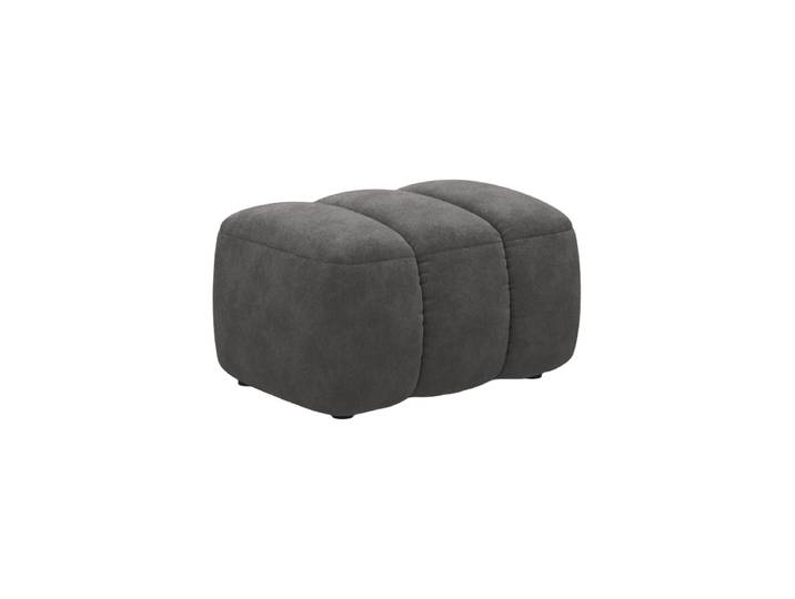 Design Sitzpouf Kimi Samt Grau chosen by Bloomingloft