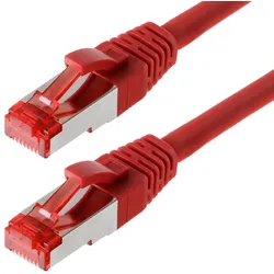 Helos Patchkabel S/FTP Cat 6 rot 0,5m