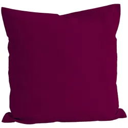 KISSENBEZUG Basic 100% Baumwolle hibiskus 80/80 cm