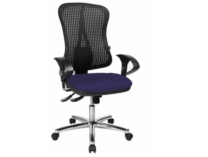 HJH SOLUTION DELUXE AL.U2 - Profi Bürostuhl Blau