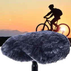Velo-Sattelbezug 100% Lammfell Grau - Maximaler Komfort für lange Touren im Sommer & Winter - 270x220mm - Kein Schwitzen oder Verrutschen