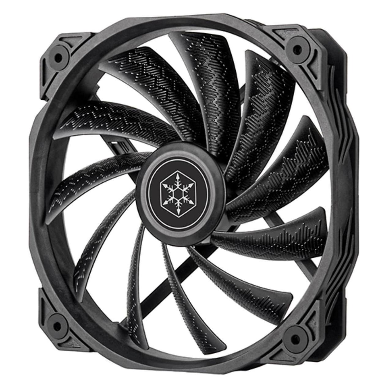 Silverstone SST-SF160B - Shark Force Computer Case Cooling Fan 160mm, Fluid-Dynamic-Bearing, black (160 mm, 1x) (SST-SF160B)