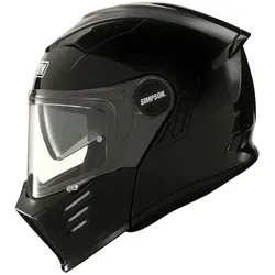 Simpson Darksome Solid, Klapphelm - Schwarz - XS