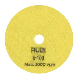 RUBI Trocken-Polierscheiben / Körnung 50 - 3000 - K 100