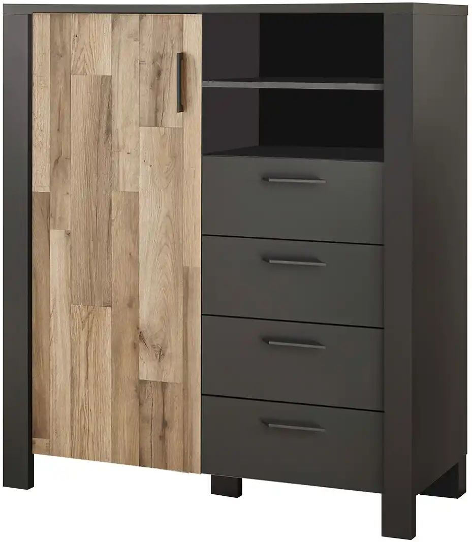 Höffner Highboard  Dallas ¦ holzfarben ¦ Maße (cm): B: 116 H: 131 T: 46.0