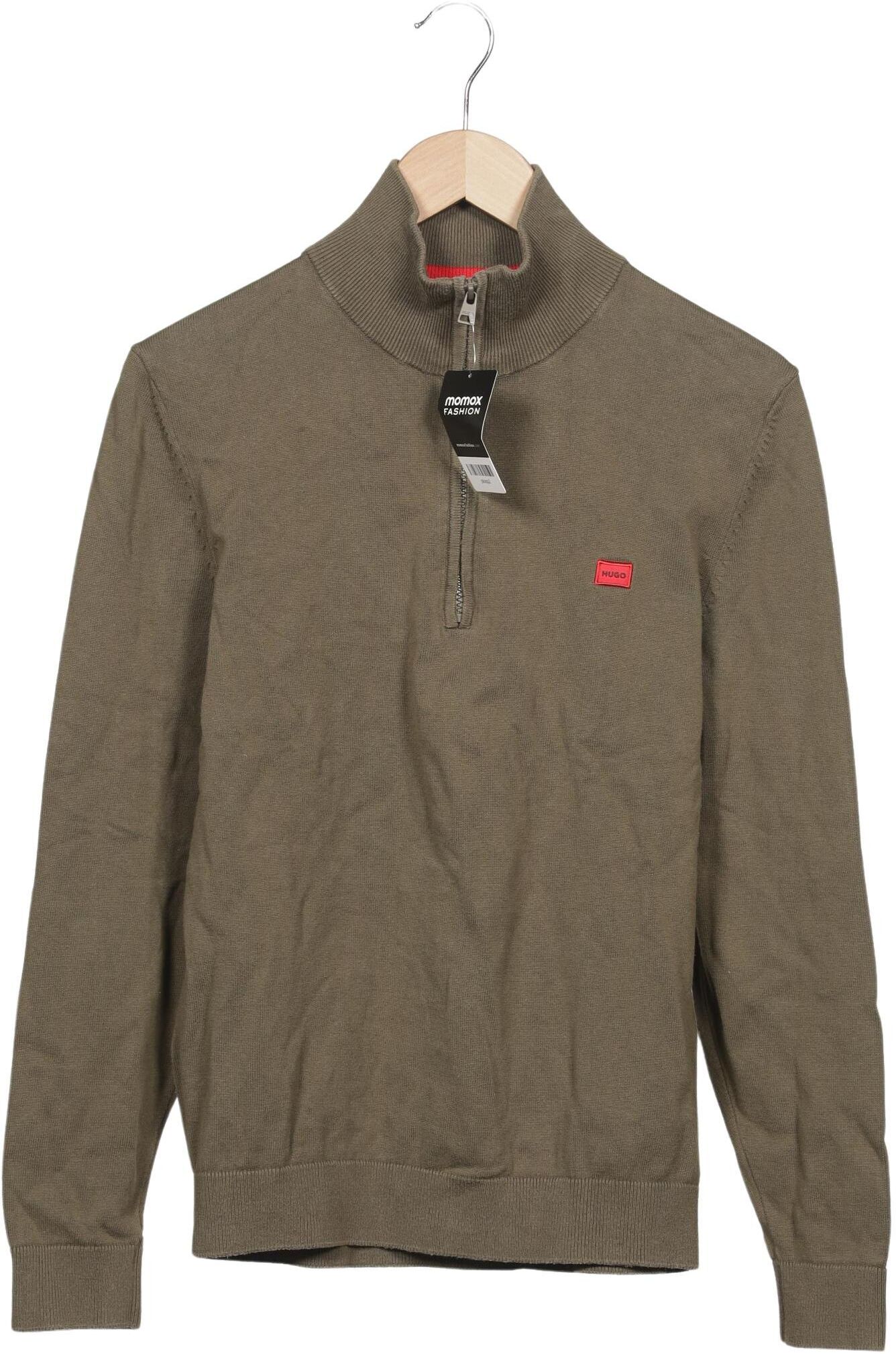 Hugo by Hugo Boss Herren Pullover, Grün, Gr. M, Baumwolle - Second Hand