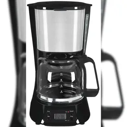Exquisit Kaffeemaschine KA 6119 isw | Warmhalteplatte | bis zu 15 Tassen | Tropfstopp | Filterkaffeemaschine