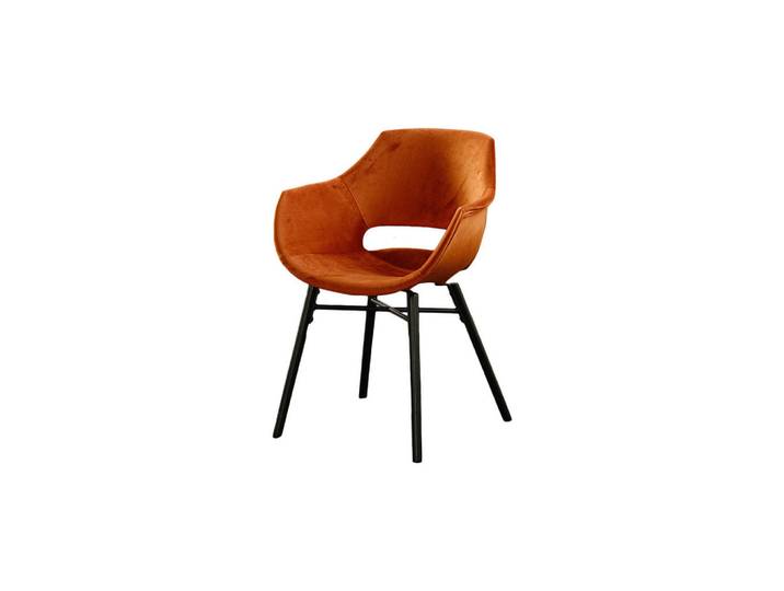 Kawola Stuhl Zaja Braun Velvet (1er-Set), 57x82x59 cm, Esszimmer, Stühle