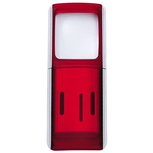 WEDO Lupe rot 3-fach, Ø 13,3 cm