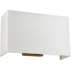 Elstead Lighting, Deckenleuchte, Riley Wandleuchte E27 2-fach Gealtertes Messing Elfenbein (E27)